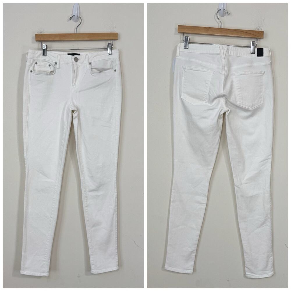 Vince Mid Rise Skinny Jeans Women's Size 29 x 31 White Cotton Blend